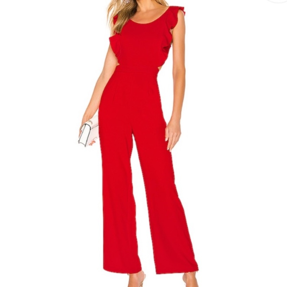 Superdown Red Jumpsuit